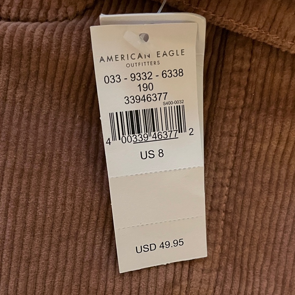 American Eagle Outfitters Corduroy Mini Skirt in Mauve NWT - Picture 2 of 3